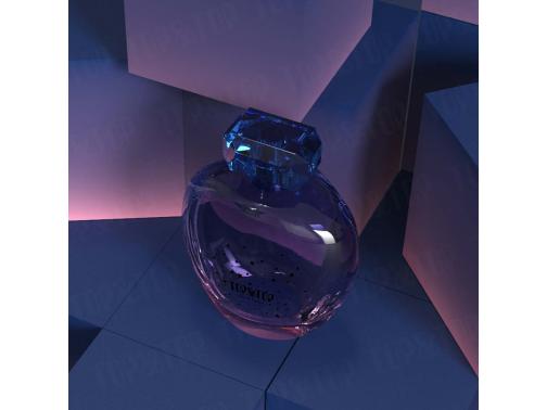 purple perfume bottle