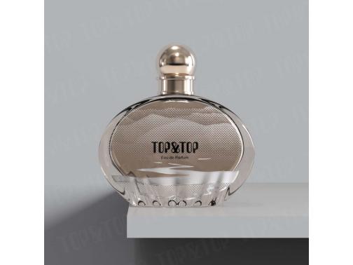 flat round perfume bottle